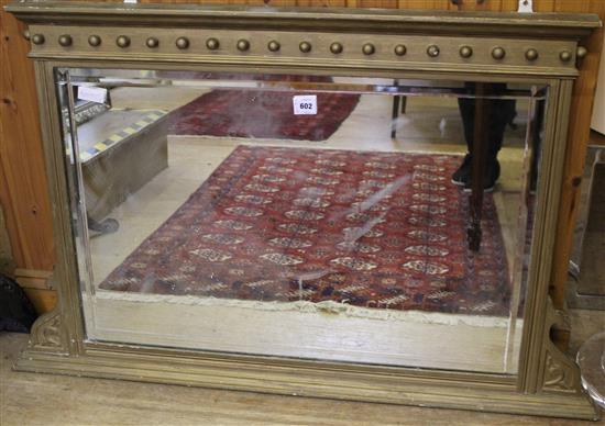 Gilt painted frame overmantel mirror